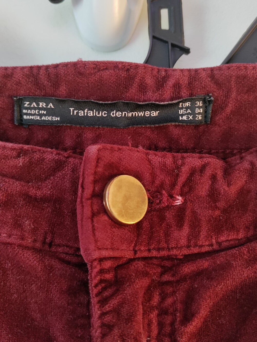 Zara velvet pant leggings Size 2-4